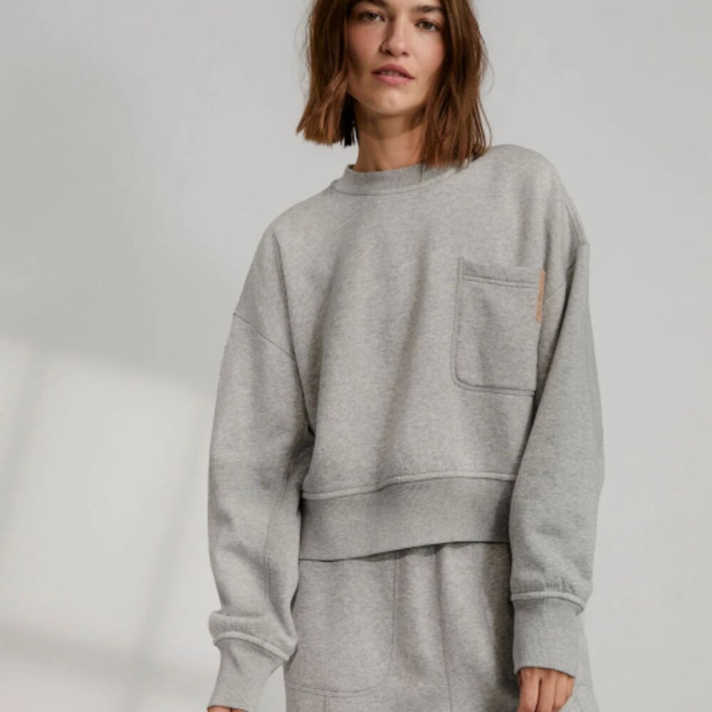 Lunya Silksweats Midweight Reversible Seamed Sweatshirt (M)